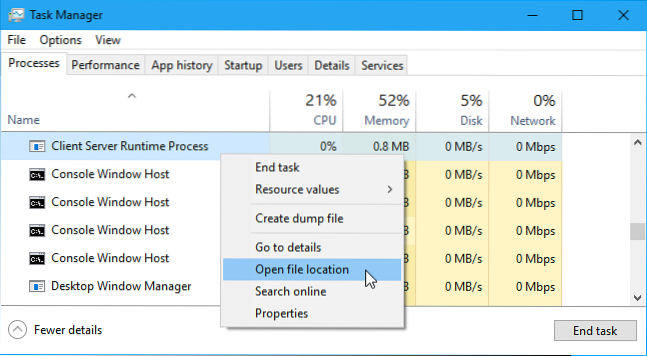 What Is the Client Server Runtime Process (csrss.exe) Running in Task Manager