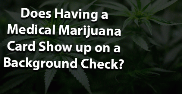 Objeví se karta Lékařská marihuana při kontrole pozadí?