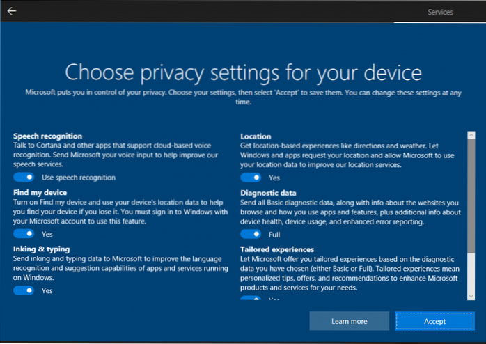 Windows 10 și confidențialitatea dvs. Ce trebuie să știți