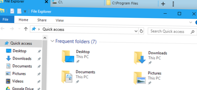 fila de vizualizare a exploratorului de fișiere Windows 10