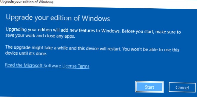 Bezpłatna aktualizacja systemu Windows 10 Home do wersji Pro