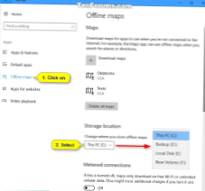 windows 10 offline kartlagringsplass