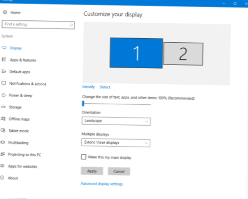 Windows 10 przyciąga wiele monitorów