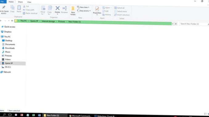 windows explorer crashes when copying files from android