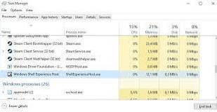 Windows Shell Experience Host (ShellHost.exe) high CPU usage Fix