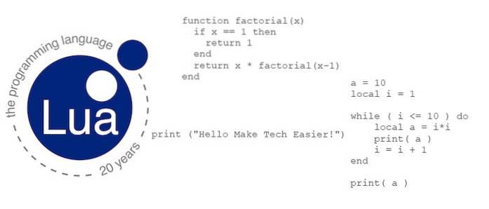 Je eerste Lua-programma schrijven op Linux