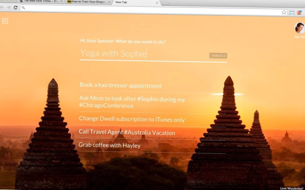 wunderlist nová karta