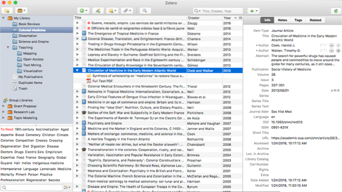 Zotero - An Excellent Free Reference Manager