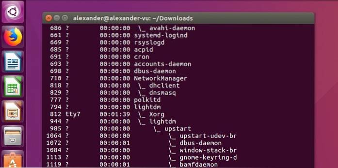 11 Použití příkazu 'ps' v systému Linux