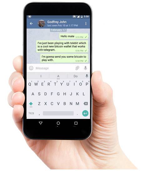 2 måder at sende Bitcoins på Telegram
