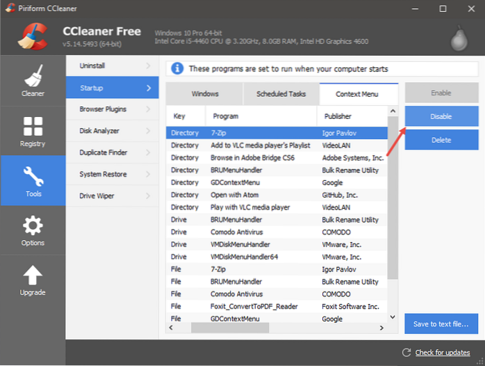 4 z nejlepších editorů kontextové nabídky pro Windows