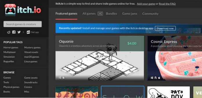 5 skvělých alternativ služby Steam pro Linux