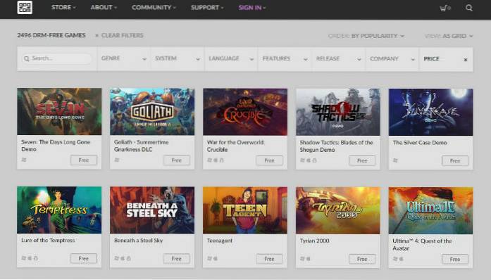 5 der besten Websites zum Herunterladen von kostenlosen Videospielen