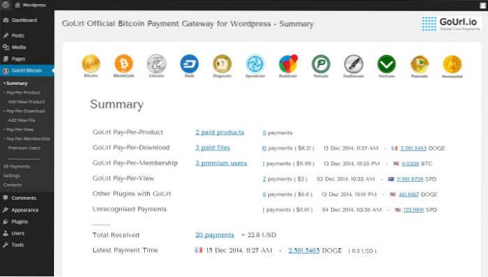 5 af de bedste WordPress-plugins til at integrere Bitcoins til dit websted