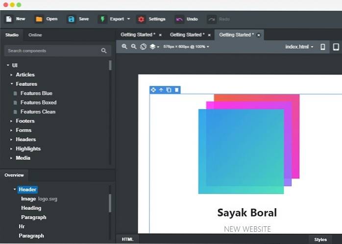 7 dei migliori costruttori di siti web drag and drop per il 2019