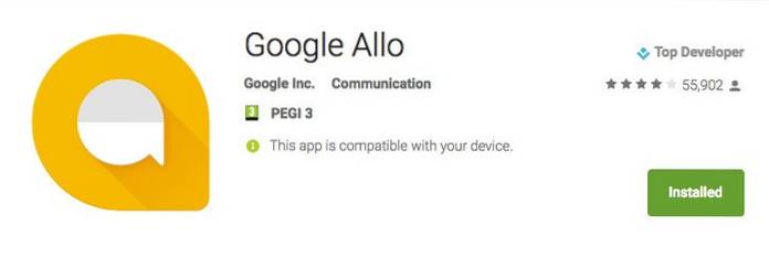 Stručný přehled problémů s ochranou osobních údajů nalezených ve službě Google Allo