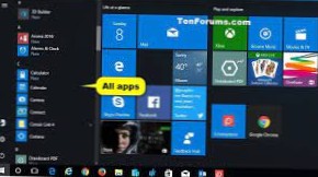 alla appar för Windows 10