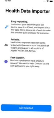apple health import xml