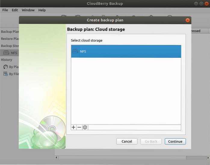 Backup e ripristino del desktop Linux con CloudBerry Backup
