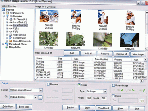 Batch-Image-Resizer-Fenster