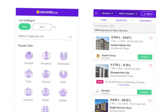 melhores exemplos de aplicativos da web