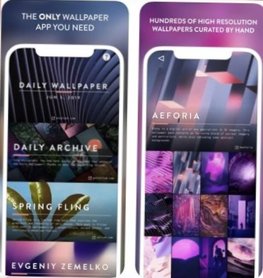 bedste tapet-app til iPhone 2021