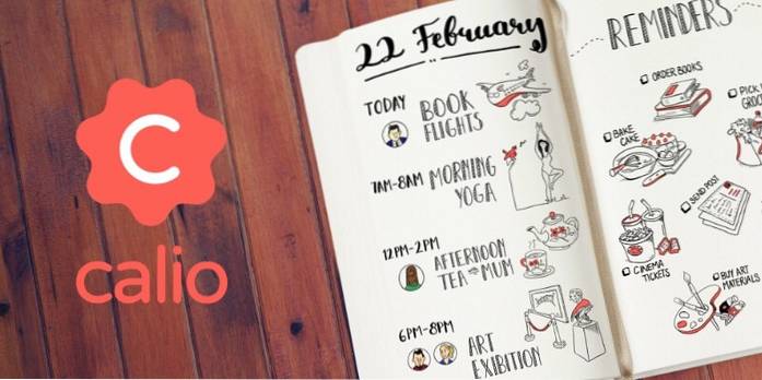 Calio Singura aplicație pentru calendar și memento de care aveți nevoie