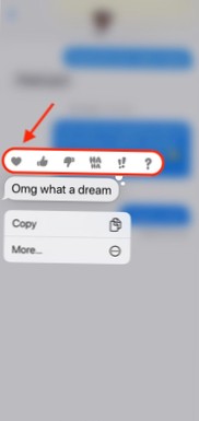 ¿Alguien puede ver si eliminas una reacción en un iPhone de texto?