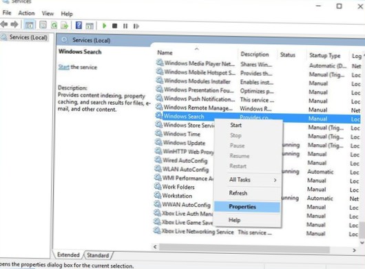 kan niet zoeken naar programma's windows 10