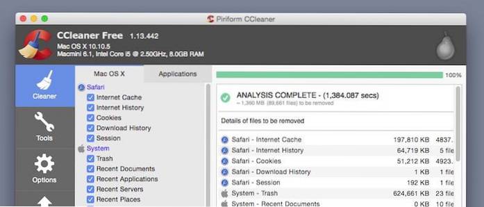 CCleaner para Mac tan bueno como Windows?