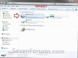 change default hard drive windows 7
