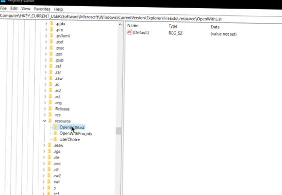 change default program for file type in registry