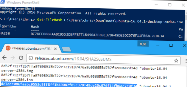 check hash value of file