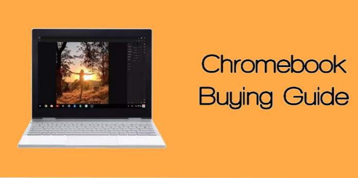 Guide d'achat de Chromebook pour 2018