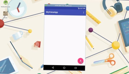 create a voice-controlled android app