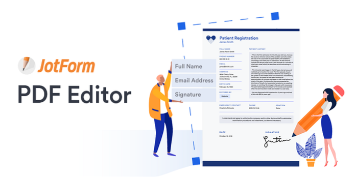 Cree y convierta respuestas de formularios en archivos PDF con JotForm PDF Editor