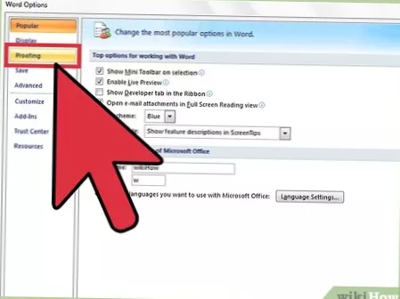 dizionario personalizzato per il download di microsoft word