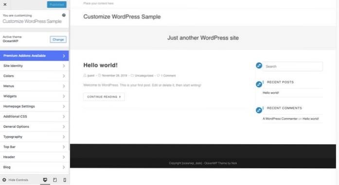 Personalizarea blogului dvs. WordPress Adăugarea de conținut
