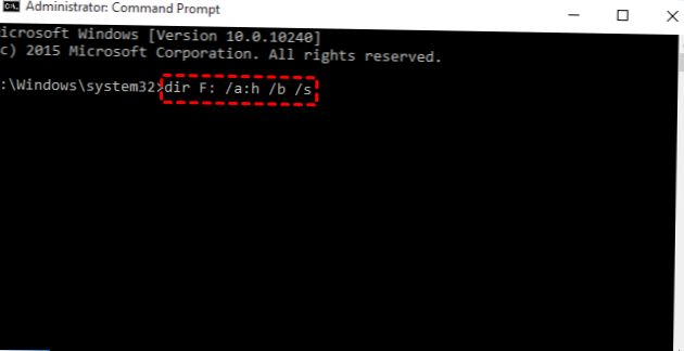 Dir mostra i file nascosti