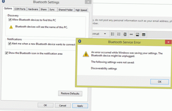 inställningar för upptäckbarhet Windows 10