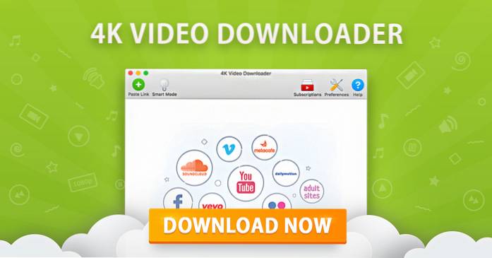 Baixe vídeos de alta qualidade com o downloader de vídeo 4K