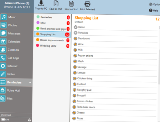 Exportieren Sie iPhone-Erinnerungen auf den PC