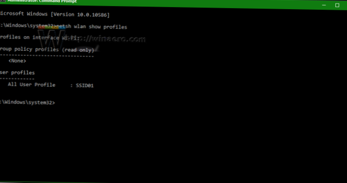 Exportați profilul Windows 10