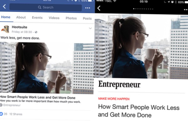 facebook øjeblikkelige artikler