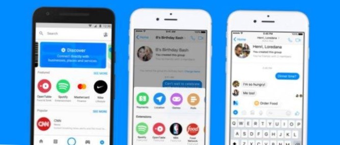 facebook messenger chat-utvidelser