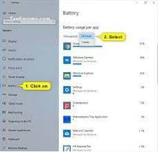 Aflați utilizarea bateriei aplicațiilor în Windows 10