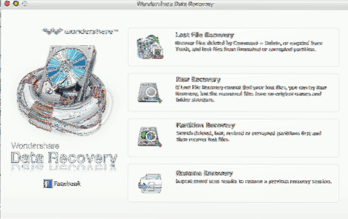 Finn tapte filer med Wondershare Data Recovery