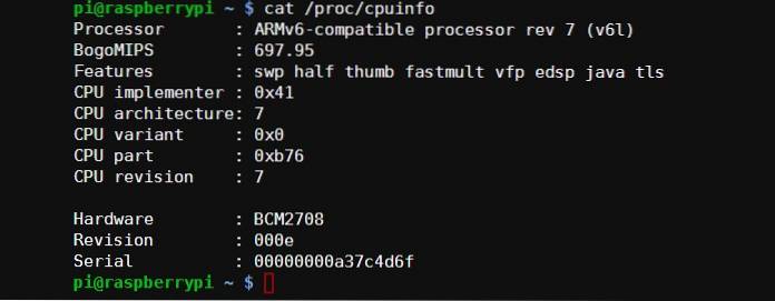 Trouver les informations système de votre Raspberry Pi