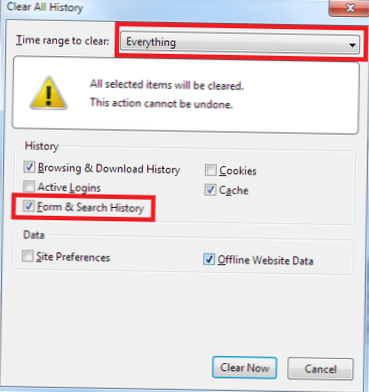 Firefox klare Suchvorschläge