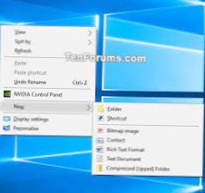 opravit kontextovou nabídku Windows 10